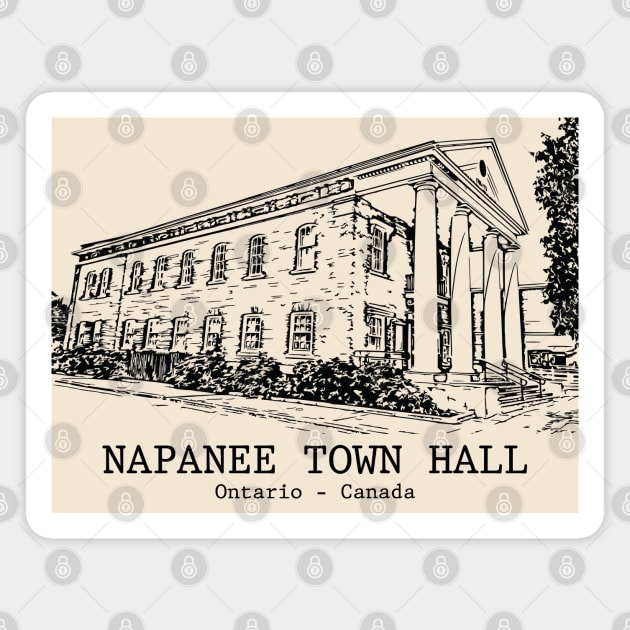 Napanee Town Hall - Ontario Magnet by Lakeric
